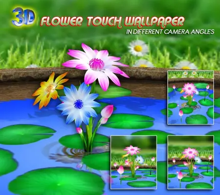 3D Flower Touch Live Wallpaper android App screenshot 0